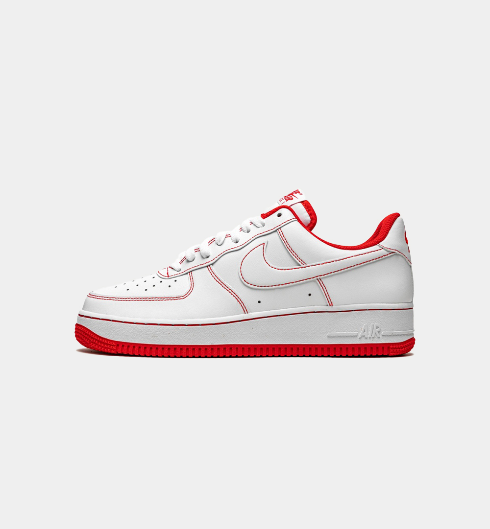 air force 1 07 red and white